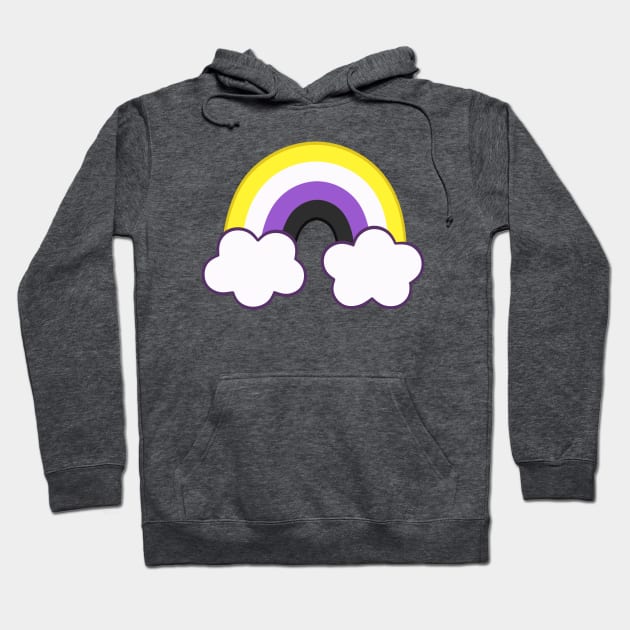 Non-binary rainbow Hoodie by MarichkaUA